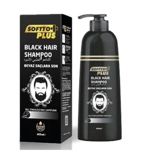 Softto Plus Saç ve Sakal Siyahlaştırıcı Şampuan  350 ml