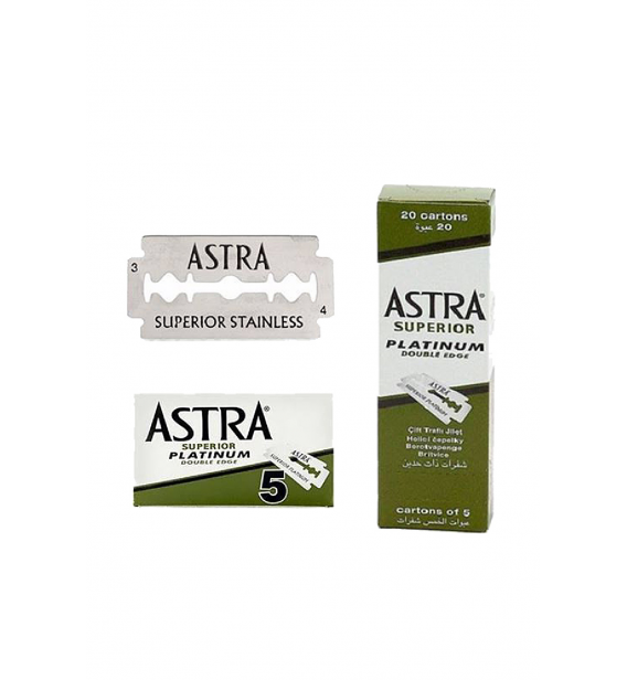 Astra Süperior Platinum Çift Taraflı Jilet 20 x 5'li Paket 100'lü