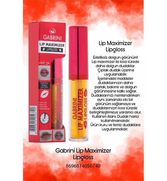 Gabrini Lip Maximizer Lipgloss - Dudak Dolgunlaştırıcı