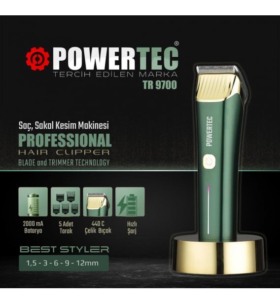 Powertec Tr-9700 Saç ve Sakal Tıraş Makinesi